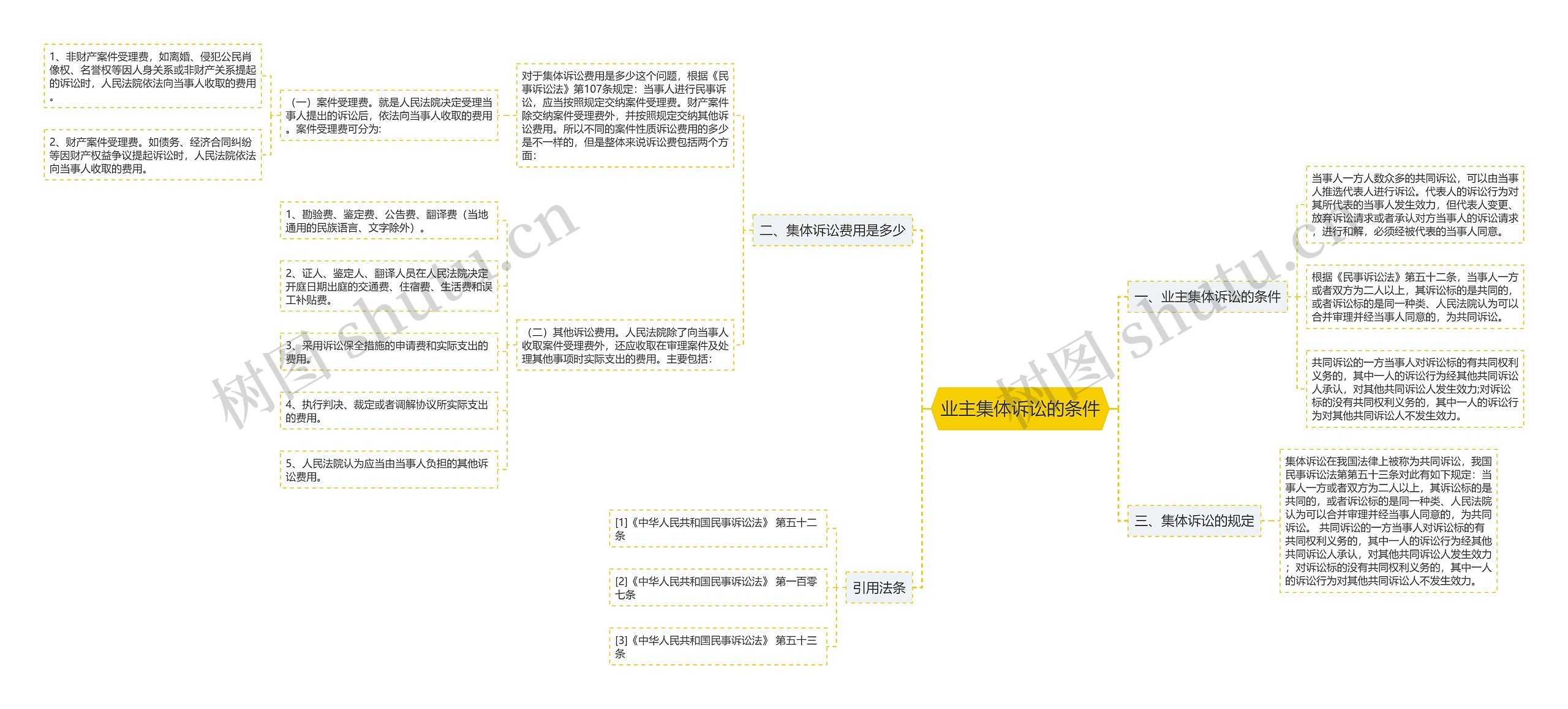 业主集体诉讼的条件思维导图