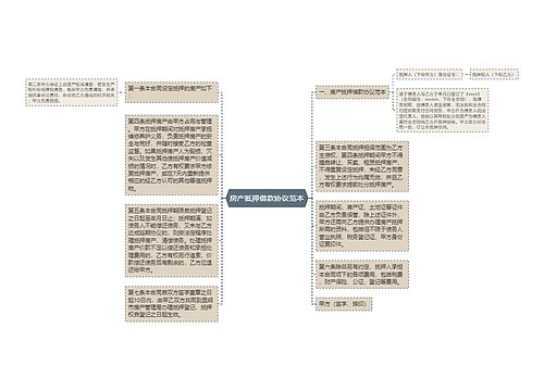 房产抵押借款协议范本