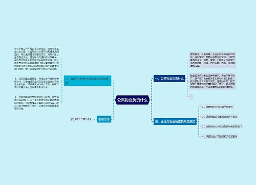 公寓物业负责什么