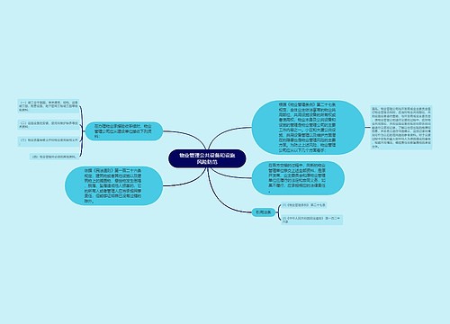 物业管理公共设备和设施风险防范