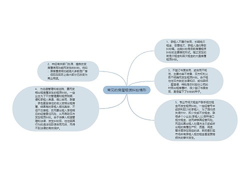 常见的房屋租赁纠纷情形