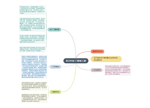 拆迁纠纷 门窗被人砸