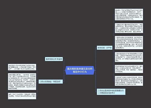 重庆推新版房屋买卖合同规范中介行为