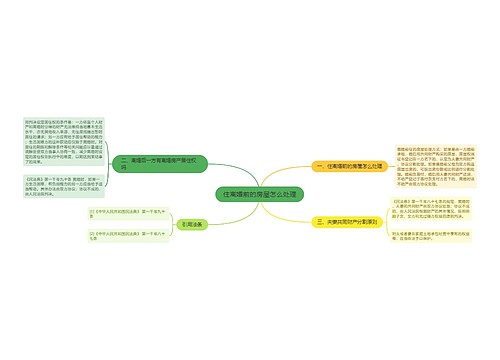 住离婚前的房屋怎么处理