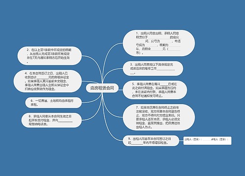 店房租赁合同