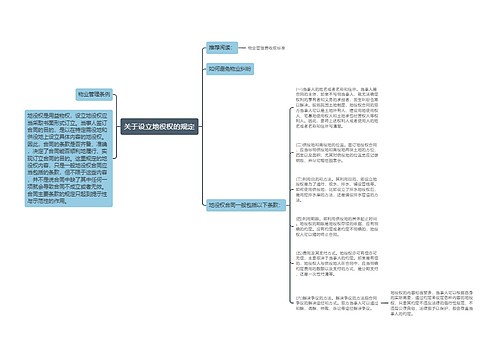 关于设立地役权的规定