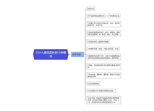 不计入建筑面积的十种情况