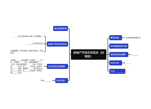 房地产开发合同范本（标准版）