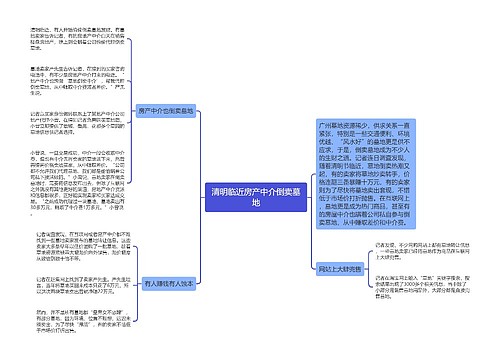 清明临近房产中介倒卖墓地