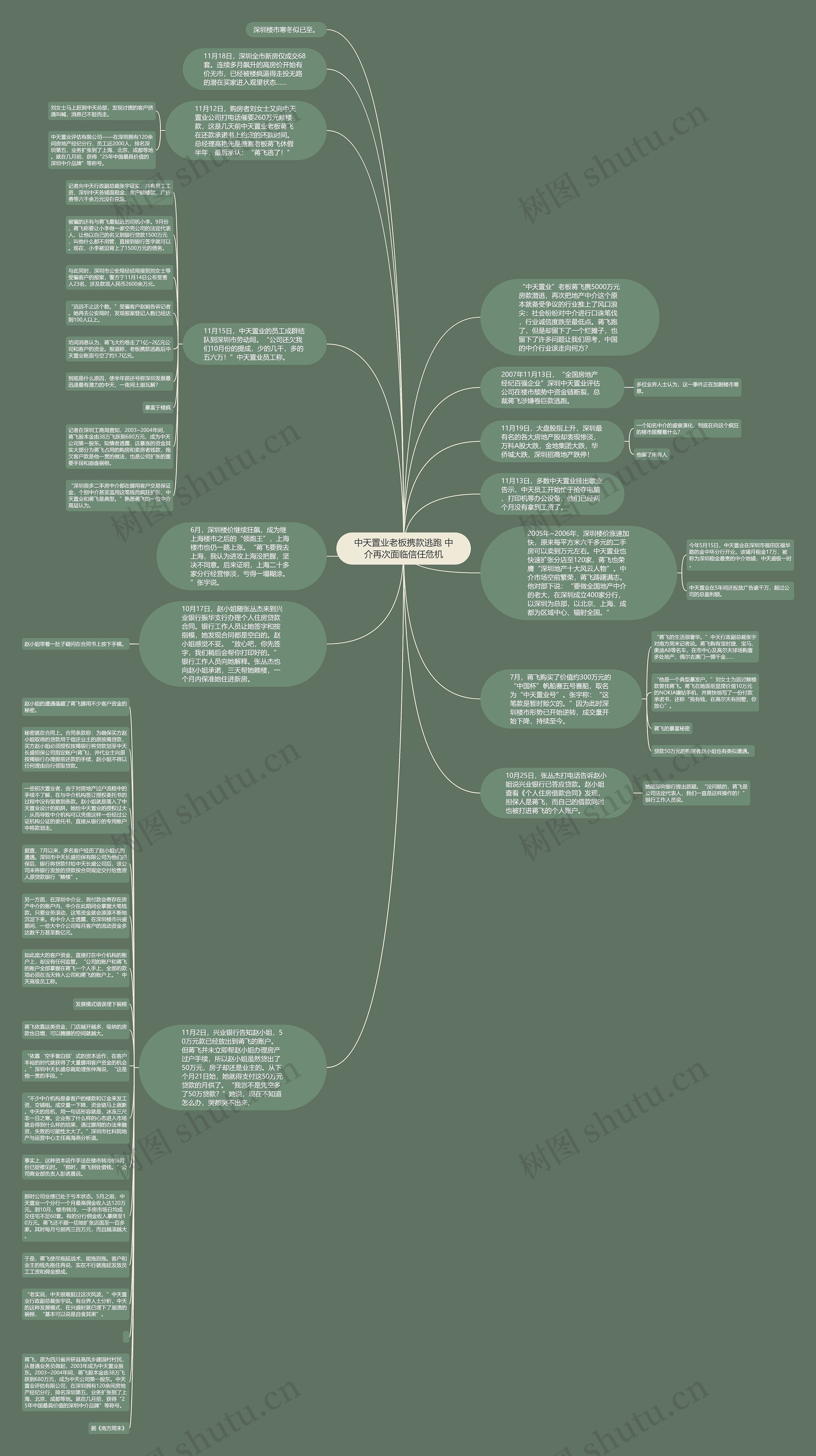 中天置业老板携款逃跑 中介再次面临信任危机思维导图
