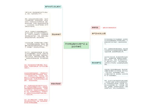 开发商逃跑未办房产证 业主如何维权