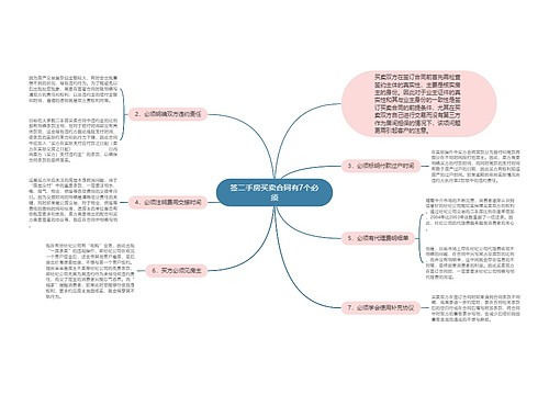 签二手房买卖合同有7个必须