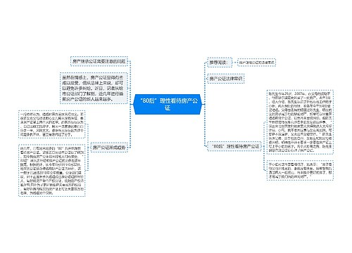 “80后”理性看待房产公证