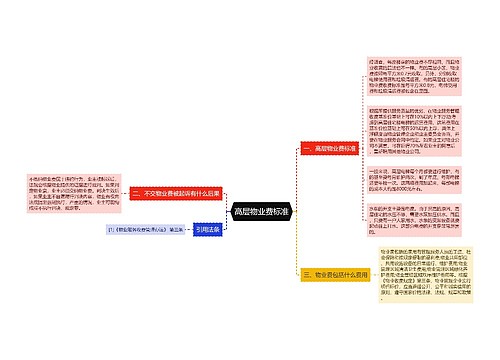 高层物业费标准