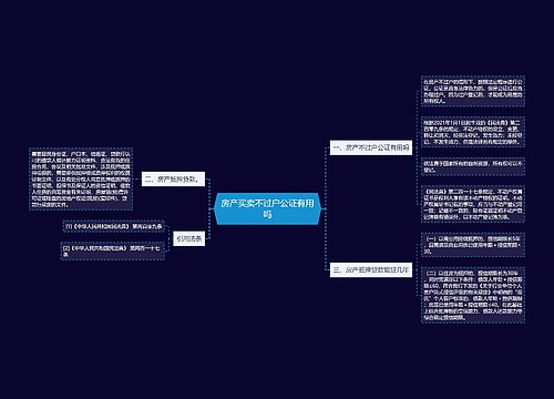 房产买卖不过户公证有用吗