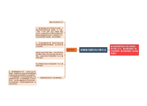 房屋套内面积的计算方法