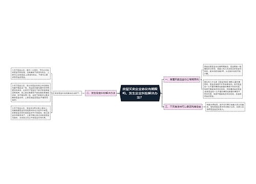 房屋买卖定金协议有期限吗，发生定金纠纷解决办法？