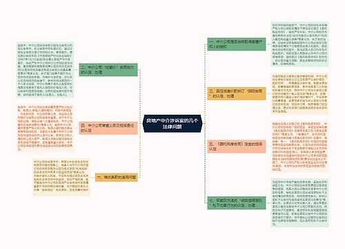 房地产中介涉诉案的几个法律问题