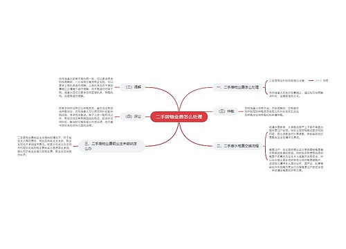 二手房物业费怎么处理