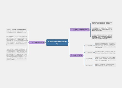 业主委员会能查物业的账吗