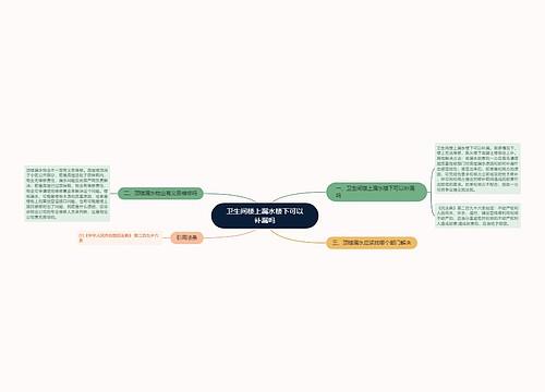 卫生间楼上漏水楼下可以补漏吗