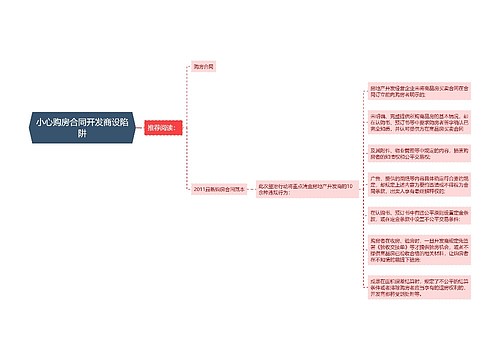 小心购房合同开发商设陷阱