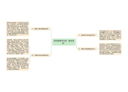 防范房屋中介的“霸王条款”