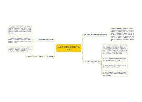 住宅专项维修资金是什么意思