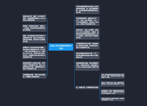 房屋计算全部建筑面积的范围