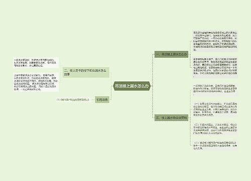 吊顶楼上漏水怎么办