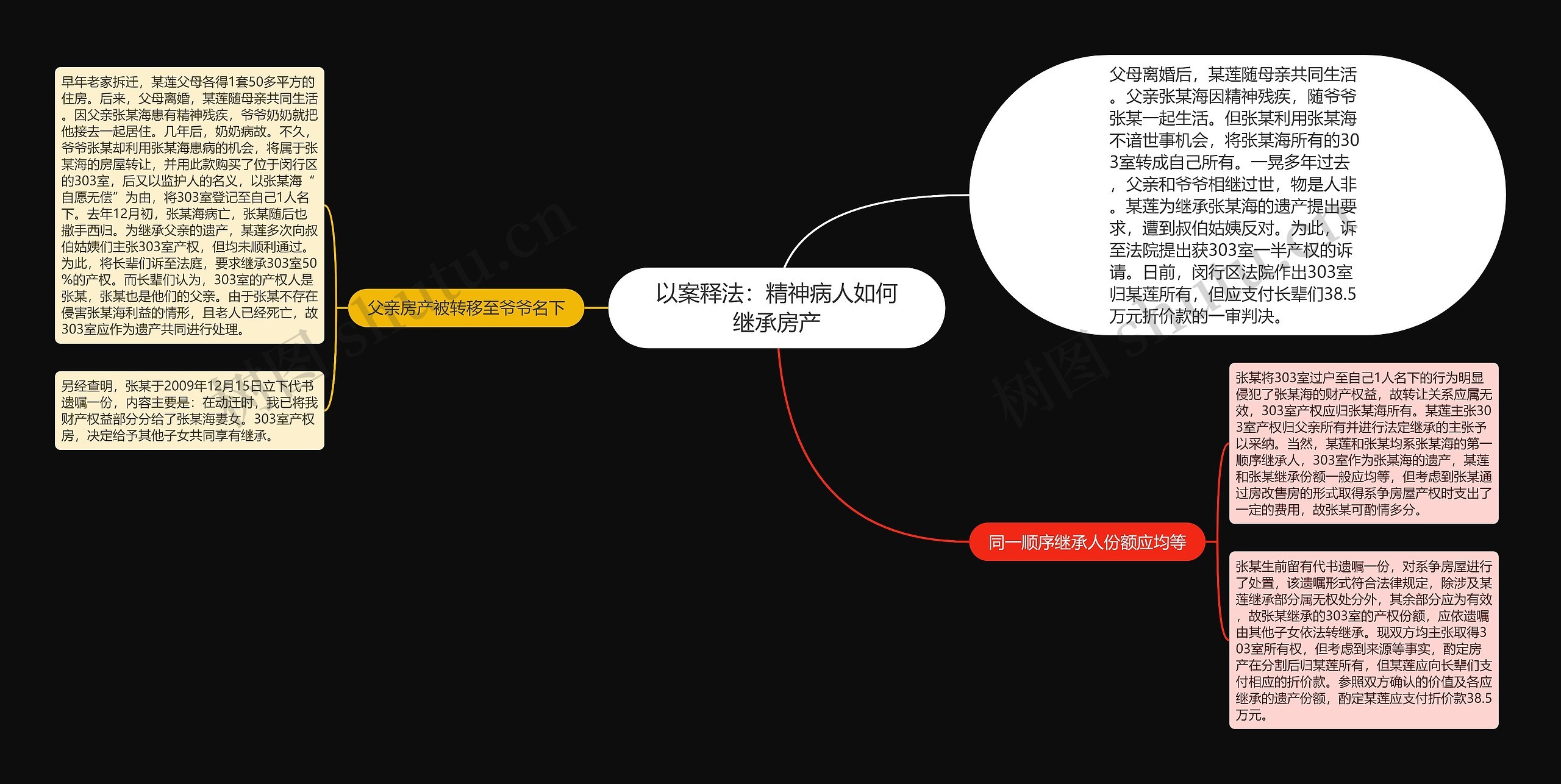 以案释法：精神病人如何继承房产