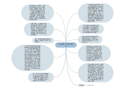 物业管理公共环境风险防范