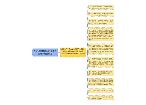 老太因宅基地纠纷雇挖掘机推倒女婿房屋