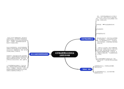 北京物业管理办法优化业主委员会申请