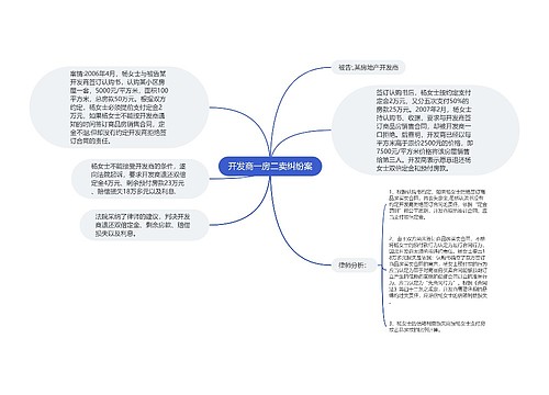 开发商一房二卖纠纷案