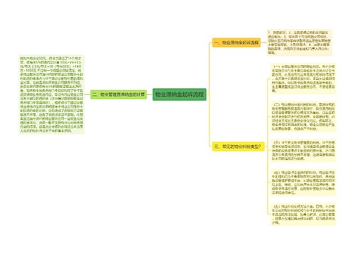 物业滞纳金起诉流程