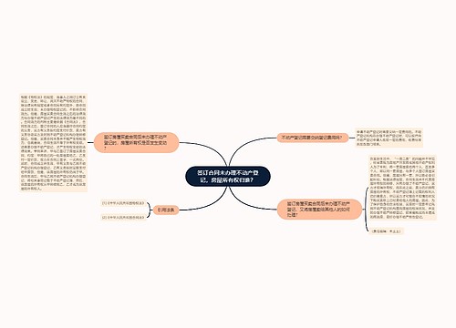 签订合同未办理不动产登记，房屋所有权归谁？