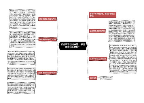 哪些事不该物业管、哪些事该物业管呢？