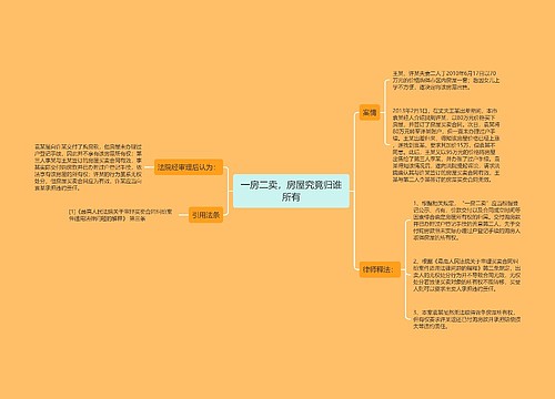 一房二卖，房屋究竟归谁所有