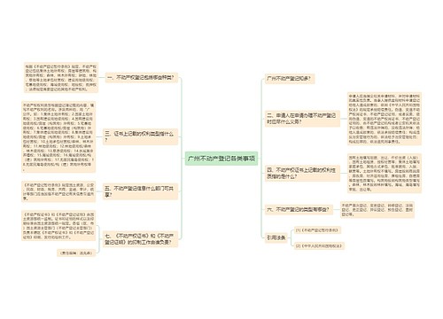 广州不动产登记各类事项