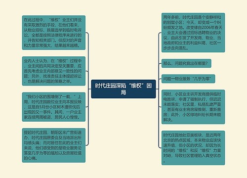 时代庄园深陷“维权”困局