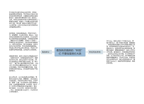 着急购买婚房的“80后”们 不要指望房价大跌