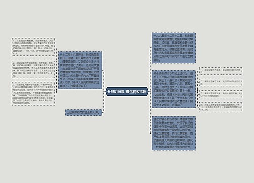 开具阴阳票 难逃税收法网