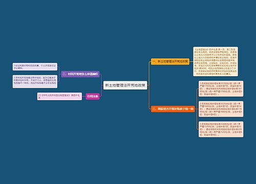 新土地管理法开荒地政策