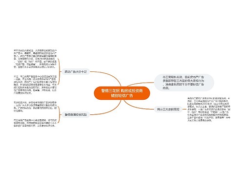 警惕三花招 购房或投资商铺别轻信广告