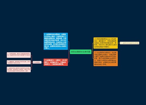 项目经理部的法律问题