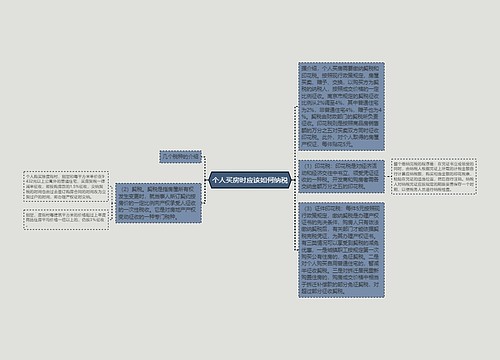 个人买房时应该如何纳税