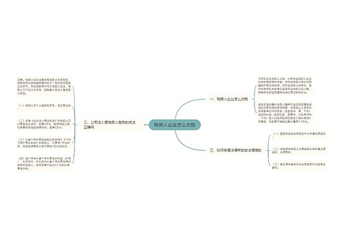 残疾人企业怎么交税