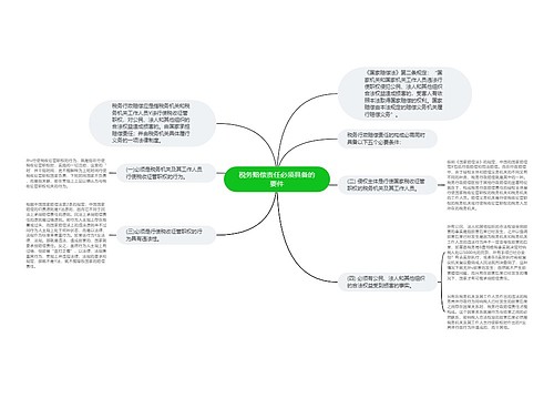 税务赔偿责任必须具备的要件