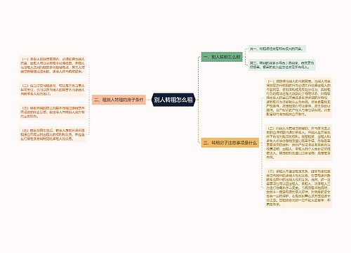 别人转租怎么租